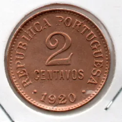 Portugal 2 Centavo 1920