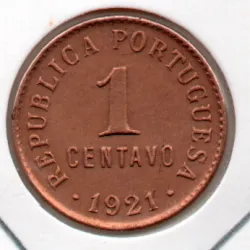 Portugal 1 Centavo 1921 (BE)