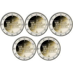 Alemanha 2 € 2025 35 35º Aniv. da Reunificação da Alemanha (5 Letras)