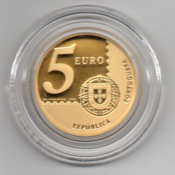 Portugal 5 € 2003 Primeiro selo de Portugal (ouro)