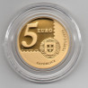 Portugal 5 € 2003 Primeiro selo de Portugal (ouro)