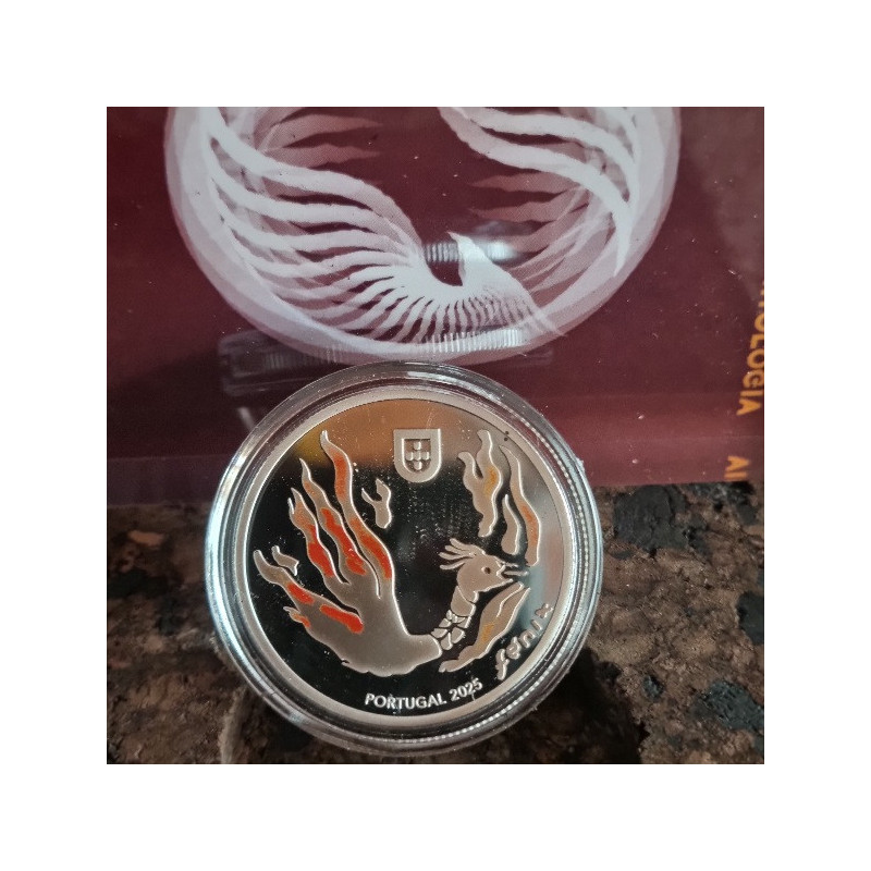 Portugal 5 € 2025 Fénix — Proof Heróis e Criaturas da Mitologia