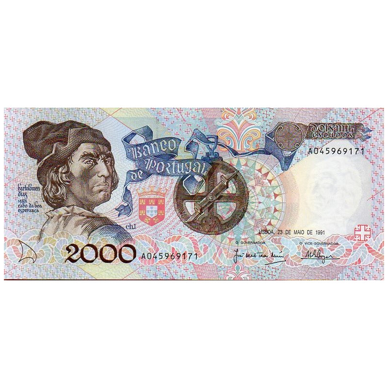 Portugal 2000$00 1991 Bartolomeu Dias