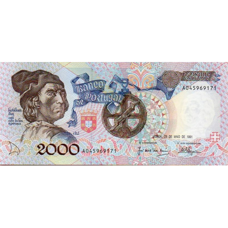 Portugal 2000$00 1991 Bartolomeu Dias
