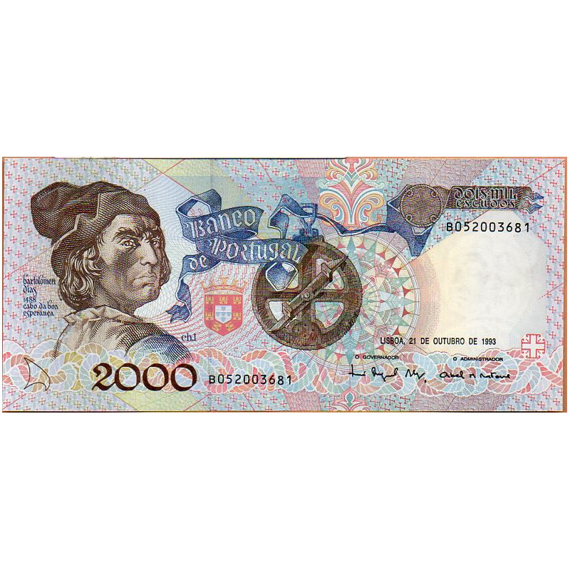 Portugal 2000$00 1993 Bartolomeu Dias