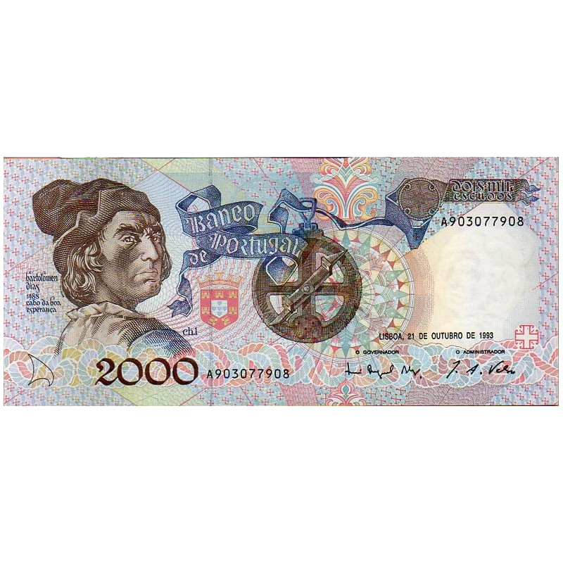 Portugal 2000$00 1993 Bartolomeu Dias