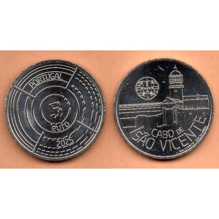 Portugal 5 € 2025 Cabo de S. Vicente- Faróis de Portugal