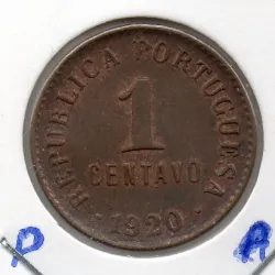 Portugal 1 Centavo 1920 P...
