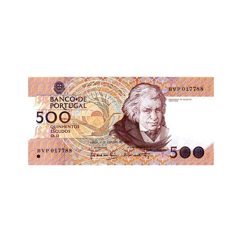 Portugal 500 Escudos 1989 Mouzinho da Silveira