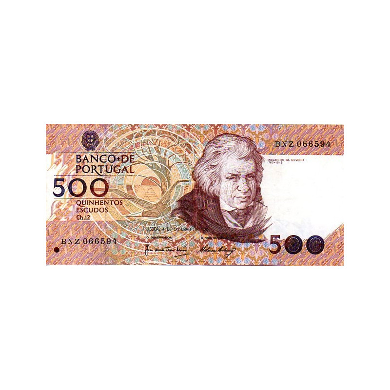 Portugal 500 Escudos 1989 Mouzinho da Silveira