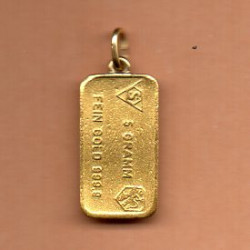 Suíça 5 Gramas Ouro Bankverein