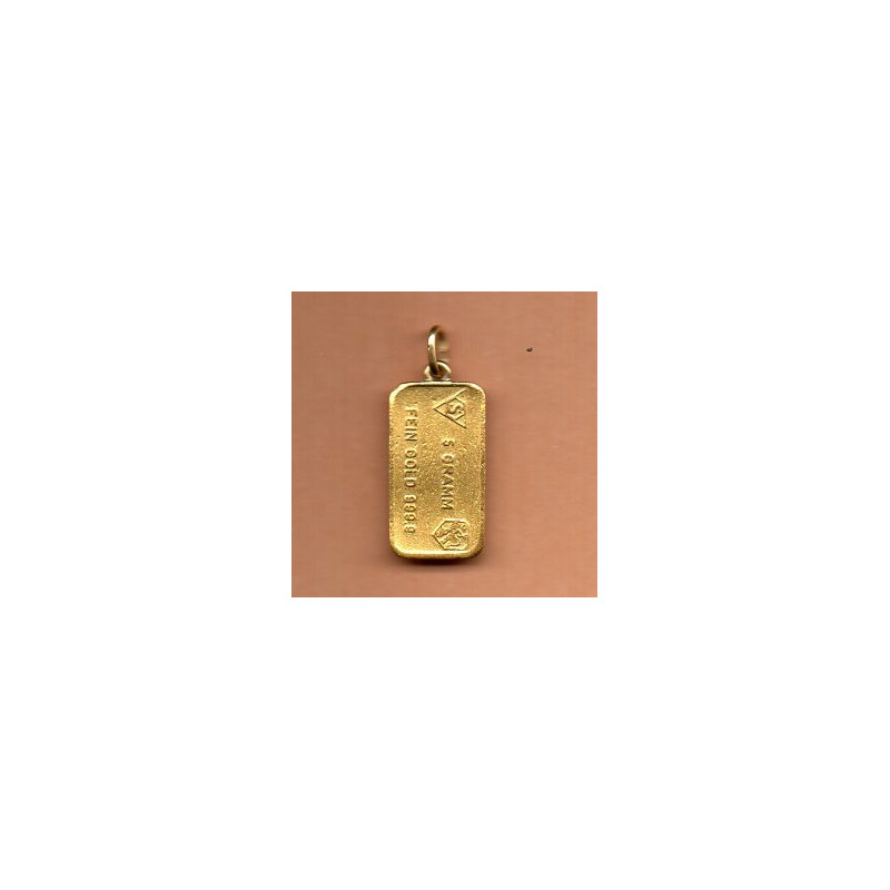 Suíça 5 Gramas Ouro Bankverein