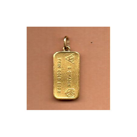 Suíça 5 Gramas Ouro Bankverein