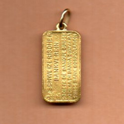 Suíça 5 Gramas Ouro Bankverein