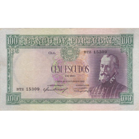 Portugal 100 Escudos 1950 Pedro Nunes