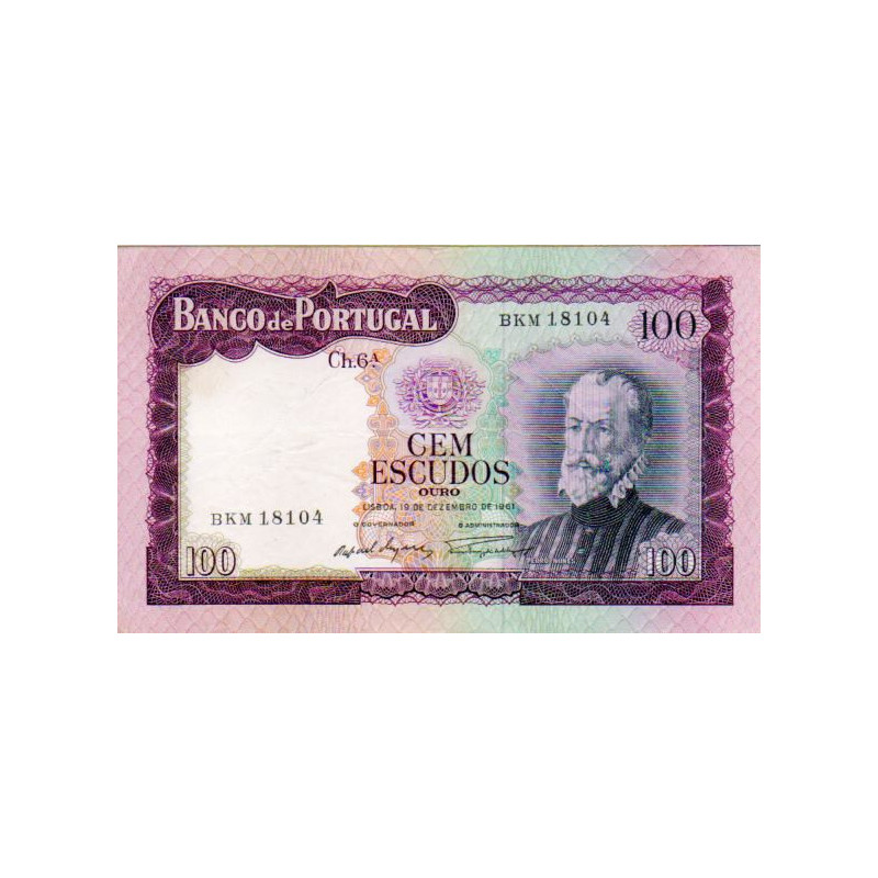 Portugal 100 Escudos 1961 Pedro Nunes (BKM)