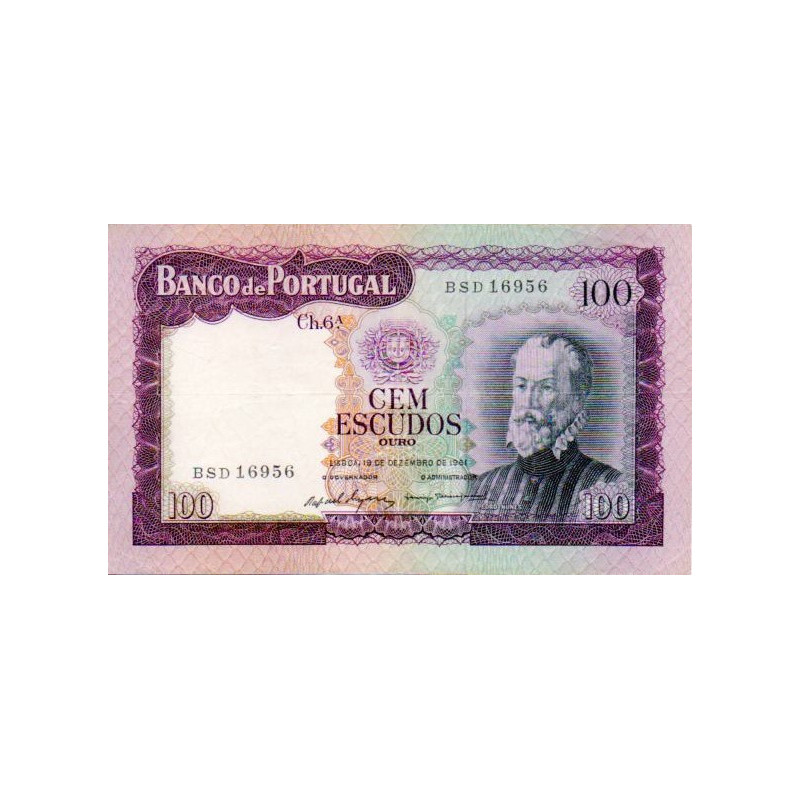Portugal 100 Escudos 1961 Pedro Nunes (BSD)