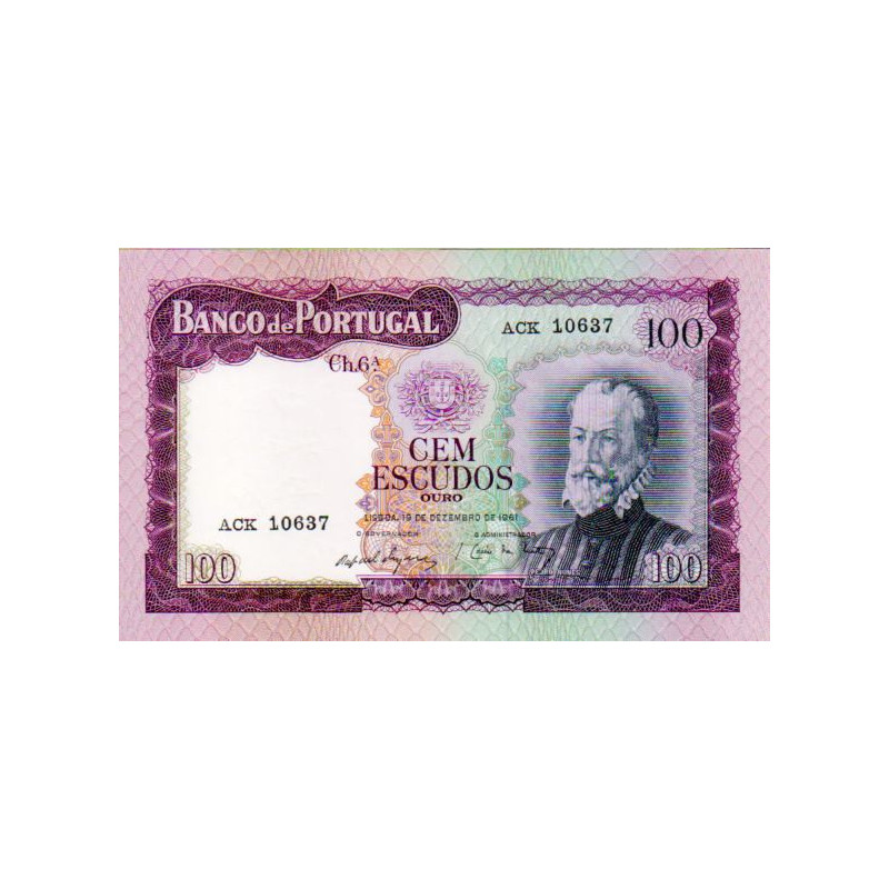 Portugal 100 Escudos 1961 Pedro Nunes (ACK)