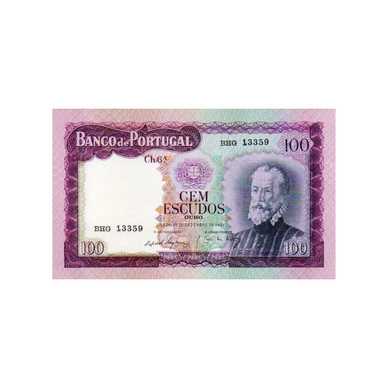 Portugal 100 Escudos 1961 Pedro Nunes (BHG)