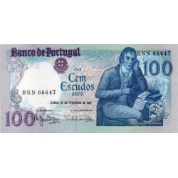 Portugal 100 Escudos 1981 Manuel Maria Barbosa du Bocage (BNN)