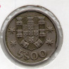 Portugal 5$00 1975 Defeito de Cunho