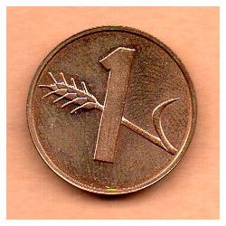 Suíça 1 Rappen 1977