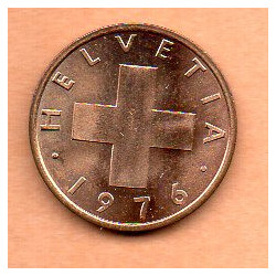 Suíça 1 Rappen 1976