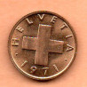 Suíça 1 Rappen 1971