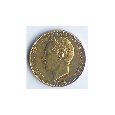 Portugal 10.000 Reis 1880 D. Luís I (Ouro)
