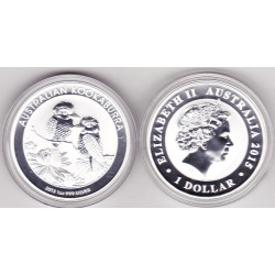 Austrália 1 Dólar 2013 Kookaburra  (oz Prata)