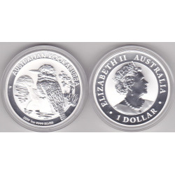 Austrália 1 Dollar 2019 Kookaburra (Onça Prata)
