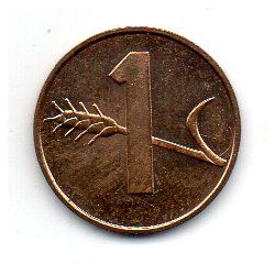 Suíça 1 Rappen 1979