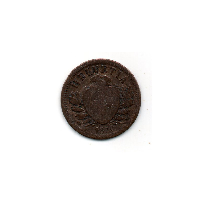Suíça 2 Rappen 1850