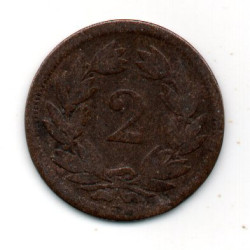 Suíça 2 Rappen 1850