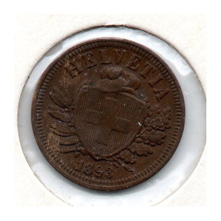 Suíça 2 Rappen 1893