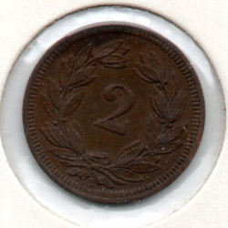 Suíça 2 Rappen 1893