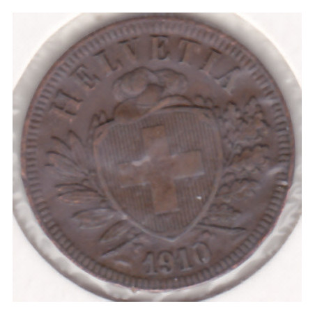 Suíça 2 Rappen 1910