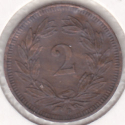 Suíça 2 Rappen 1910