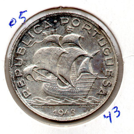 Portugal 5$00 1943 Sob