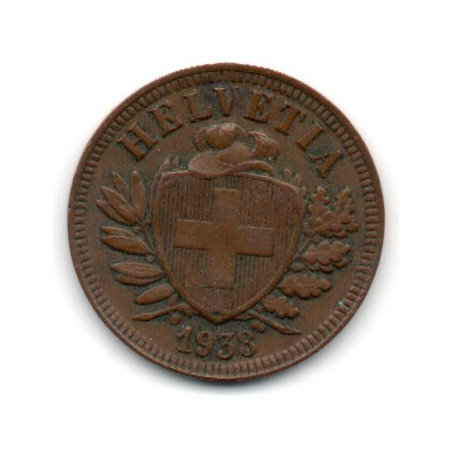 Suíça 2 Rappen 1938