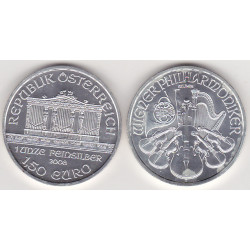 Áustria 1.50 Euro 1 Onça Prata 2008