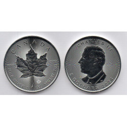Canada 5 Dólares 2024 ( 1 Onça Prata Fina)