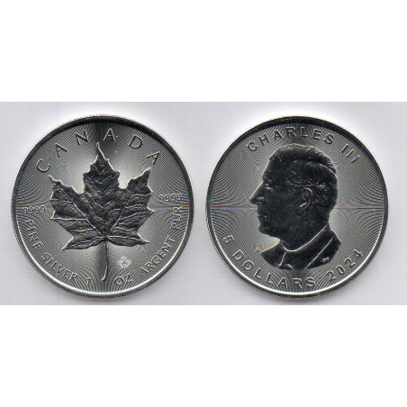 Canada 5 Dólares 2024 ( 1 Onça Prata Fina)