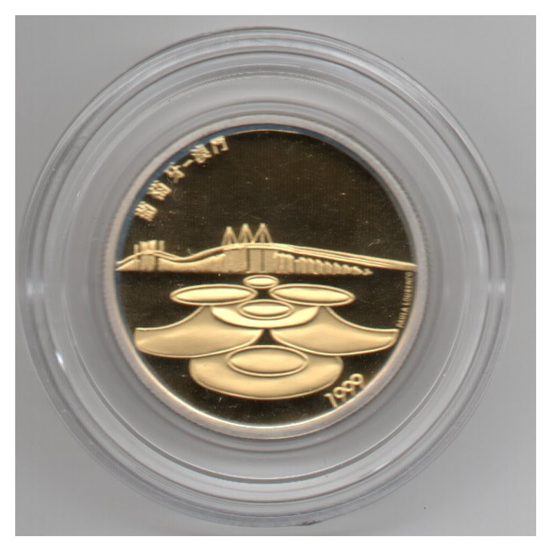 Portugal 500 Escudos 1999 Macau (Ouro e Prata)