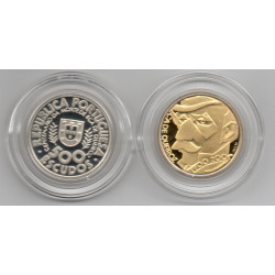 Portugal 500 Escudos 2000 Eça de Queiroz (Ouro e Prata)