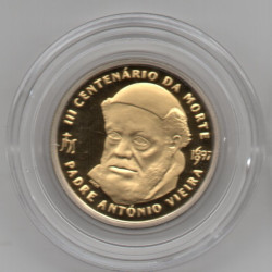 Portugal 500 Escudos 1997 Padre António Vieira (ouro e Prata)