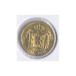Portugal 1000 Reis 1855 D. Pedro V (ouro )