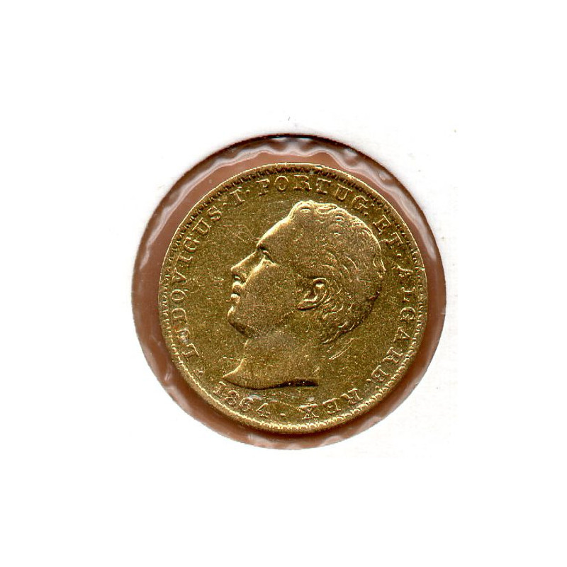Portugal 2.000 Réis 1864 D. Luís I (Ouro)