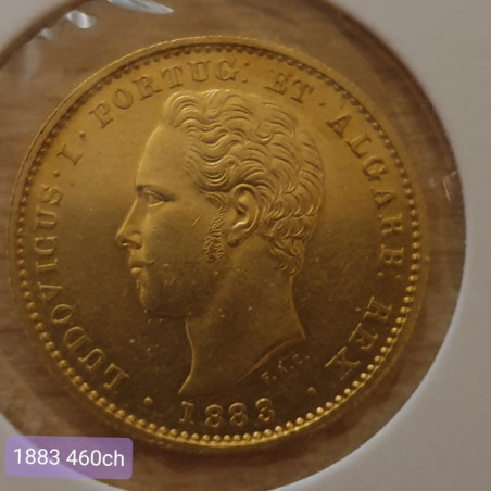 Portugal 5.000 Réis 1883 D. Luís I (Ouro)