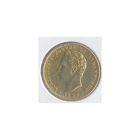 Portugal 5.000 Réis 1887 D. Luís I (Ouro)